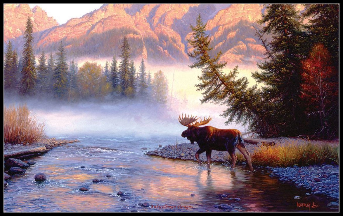 Moose Collection 15 - Counted Cross Stitch Patterns Embroidery Crafts Needlework DIY Chart DMC Color