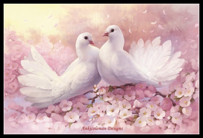 Peace Dove - Counted Cross Stitch Patterns Embroidery Crafts Needlework DIY Chart DMC Color