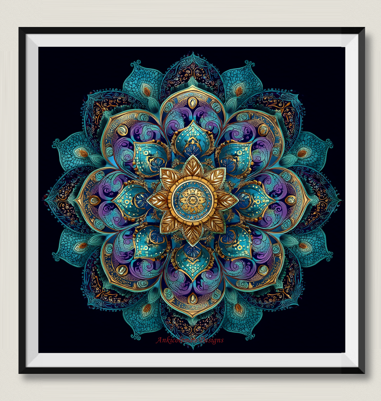 Mandala Pattern 2 - Counted Cross Stitch Patterns Embroidery Crafts Needlework DIY Chart DMC Color
