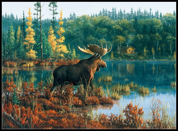 Moose Collection 7 - Counted Cross Stitch Patterns Embroidery Crafts Needlework DIY Chart DMC Color