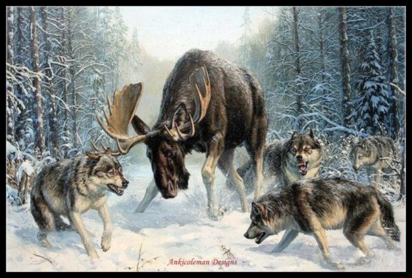 Hunting Collection 7 - Counted Cross Stitch Patterns Embroidery Crafts Needlework DIY Chart DMC Color