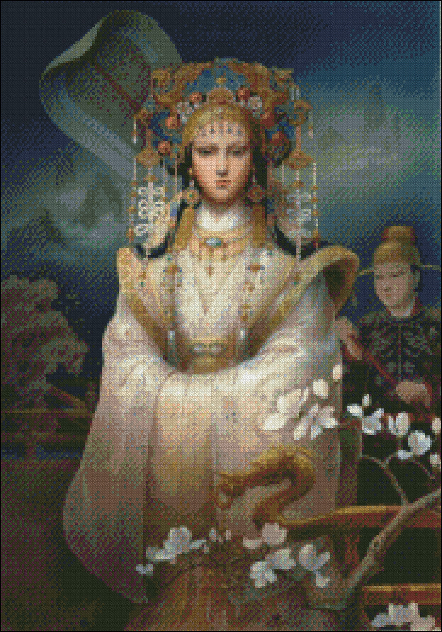 Turandot - Counted Cross Stitch Patterns Embroidery Crafts Needlework DIY Chart DMC Color