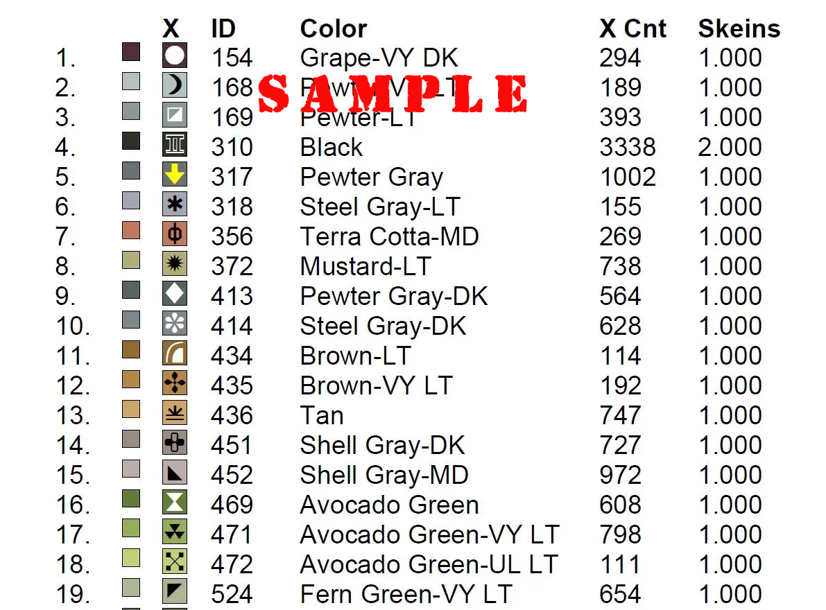 Literary Lair - Counted Cross Stitch Patterns Embroidery Crafts Needlework DIY Chart DMC Color