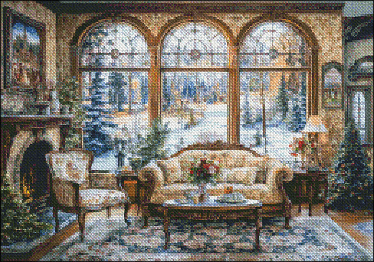 Victorian Dream - Counted Cross Stitch Patterns Embroidery Crafts Needlework DIY Chart DMC Color