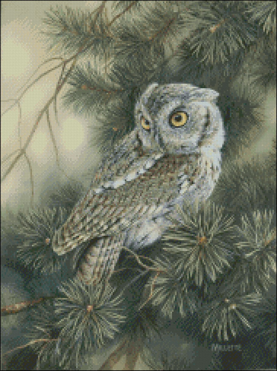 Owls Collection 14 - Counted Cross Stitch Patterns Embroidery Crafts Needlework DIY Chart DMC Color