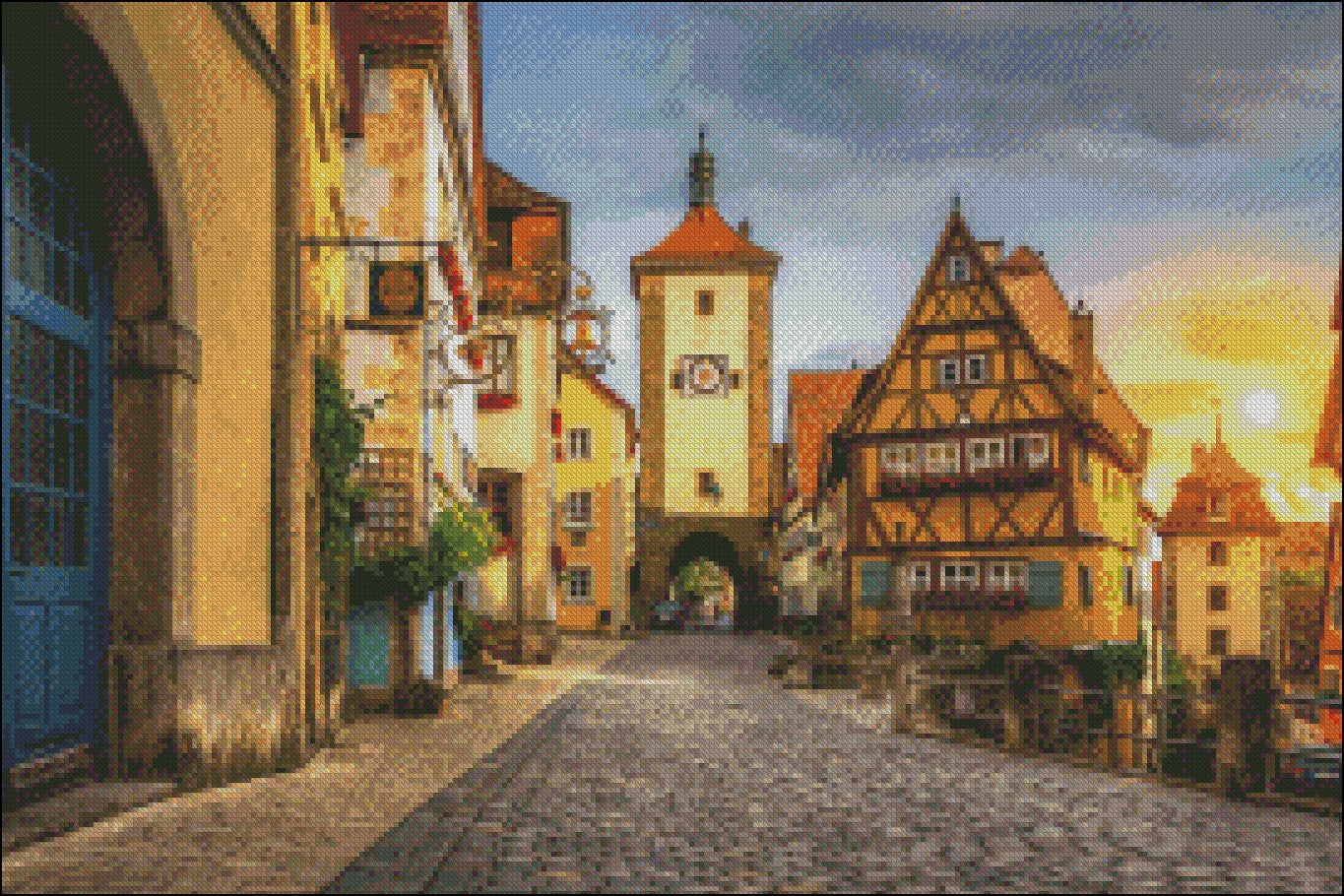 Rothenberg - Counted Cross Stitch Patterns Embroidery Crafts Needlework DIY Chart DMC Color