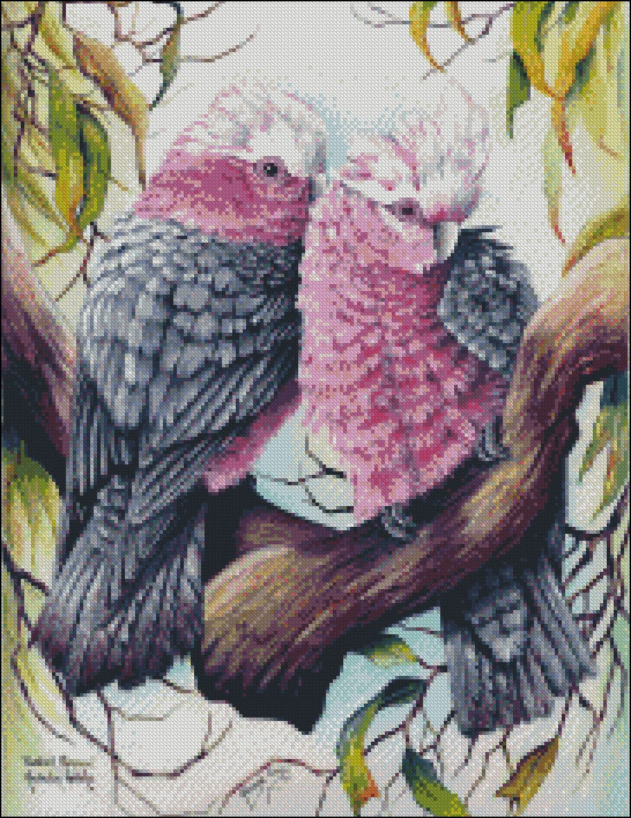 Parrot and Macaw 6 - Counted Cross Stitch Patterns Embroidery Crafts Needlework DIY Chart DMC Color