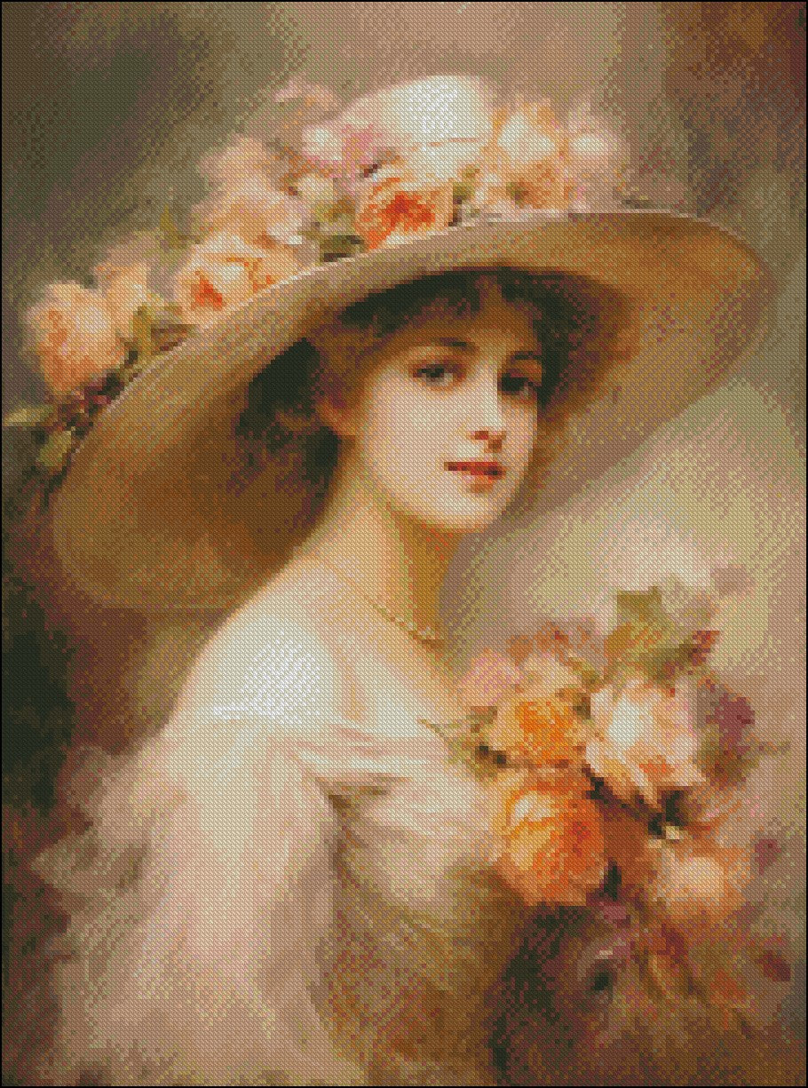 A Portrait of Elegance 2 - Counted Cross Stitch Patterns Embroidery Crafts Needlework DIY Chart DMC Color