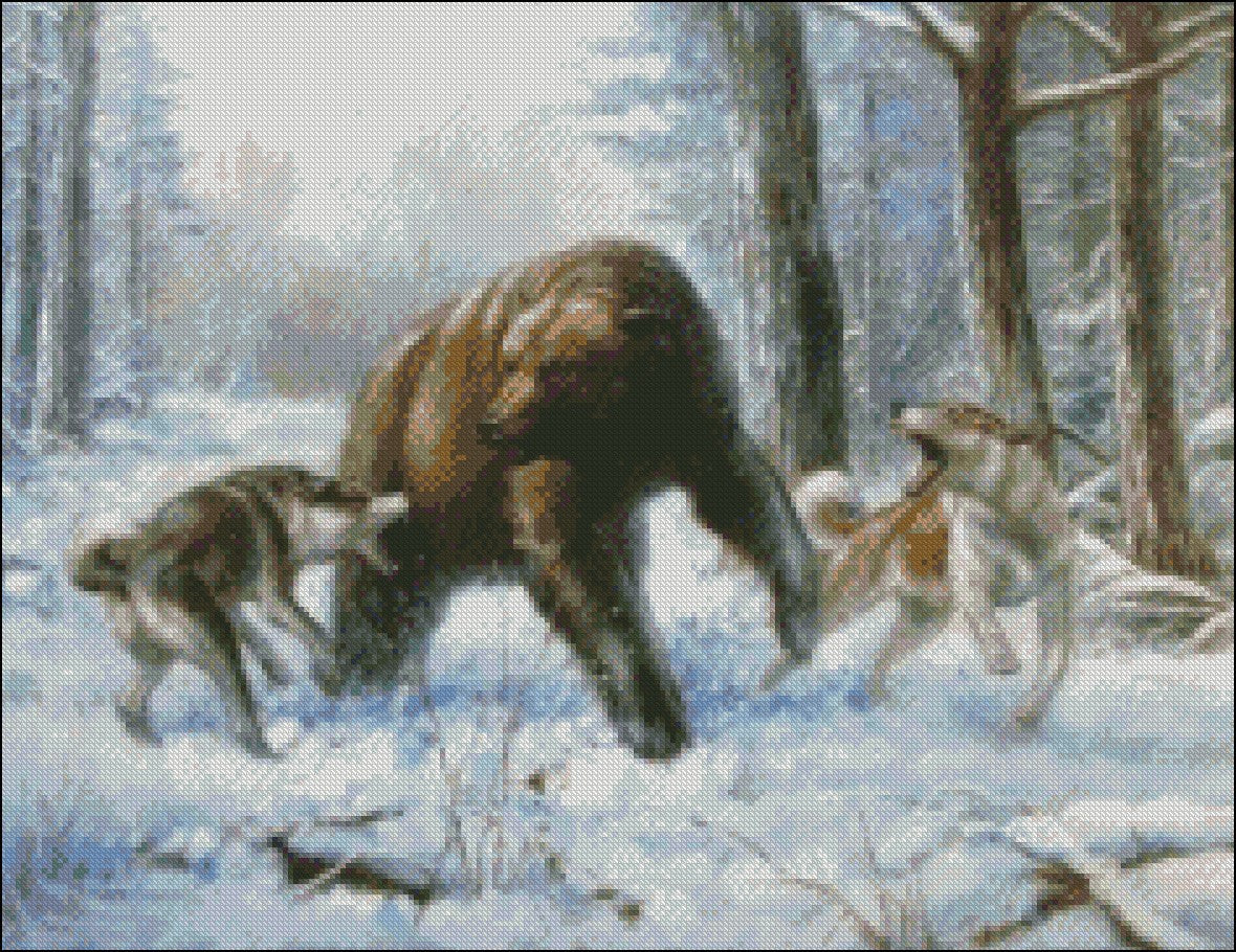 Hunting Collection 4 - Counted Cross Stitch Patterns Embroidery Crafts Needlework DIY Chart DMC Color