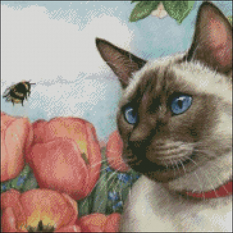 Kitties' World 20 - Counted Cross Stitch Patterns Embroidery Crafts Needlework DIY Chart DMC Color