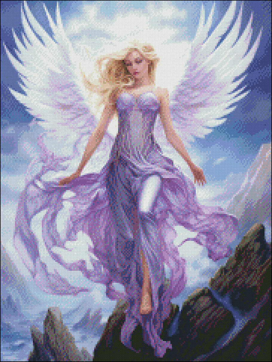 Guardian of the Mountain - Counted Cross Stitch Patterns Embroidery Crafts Needlework DIY Chart DMC Color