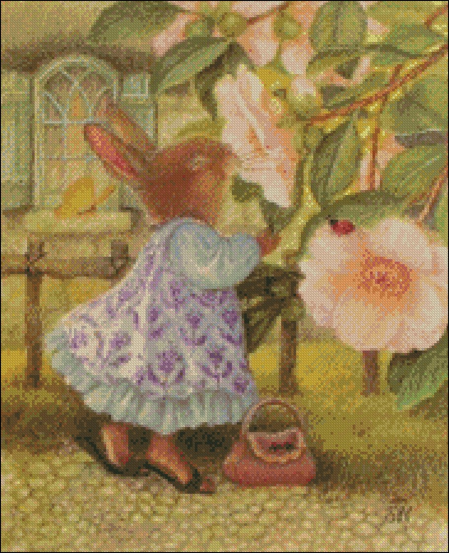 Smell It - Counted Cross Stitch Patterns Embroidery Crafts Needlework DIY Chart DMC Color
