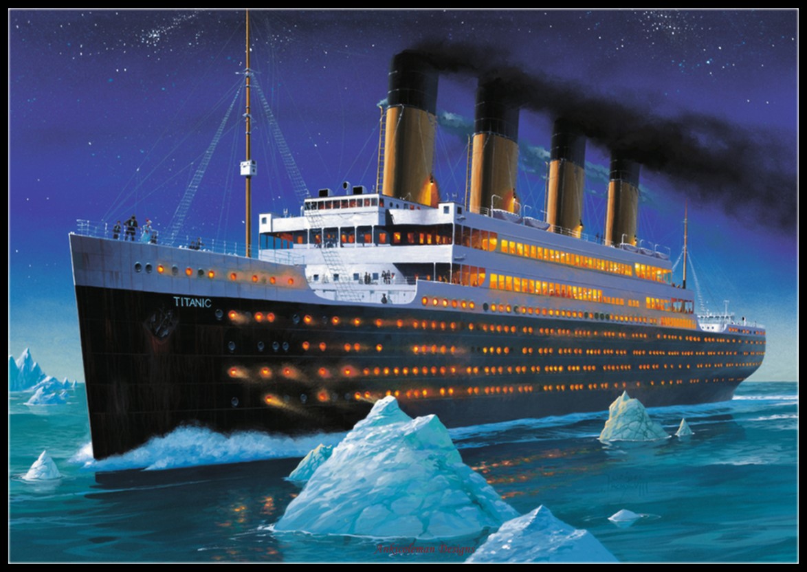 Titanic - Counted Cross Stitch Patterns Embroidery Crafts Needlework DIY Chart DMC Color