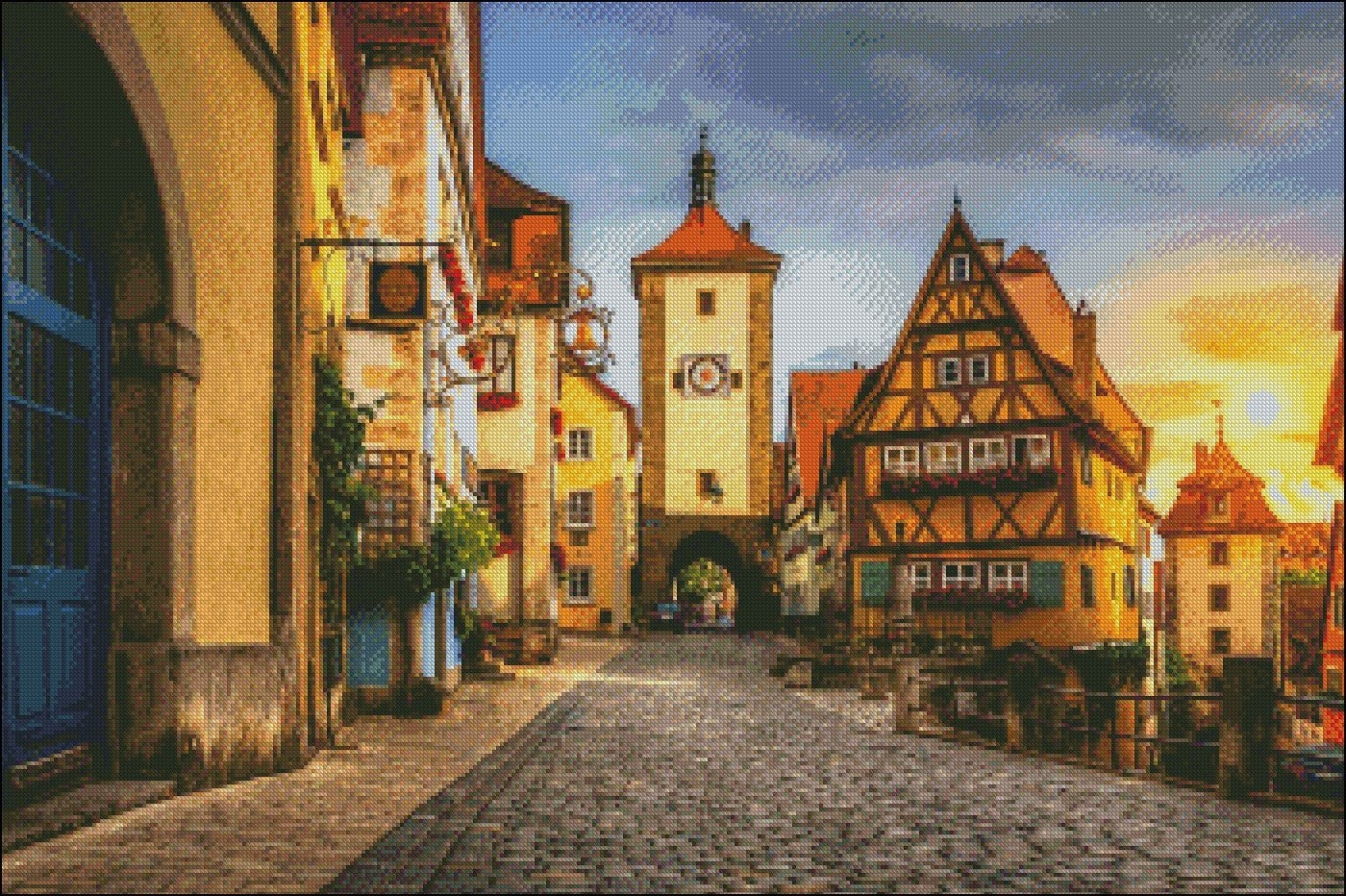 Rothenberg - Counted Cross Stitch Patterns Embroidery Crafts Needlework DIY Chart DMC Color