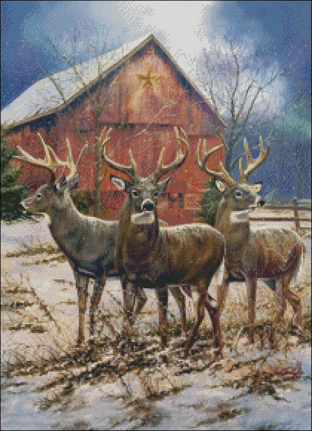 Three Kings - Counted Cross Stitch Patterns Embroidery Crafts Needlework DIY Chart DMC Color