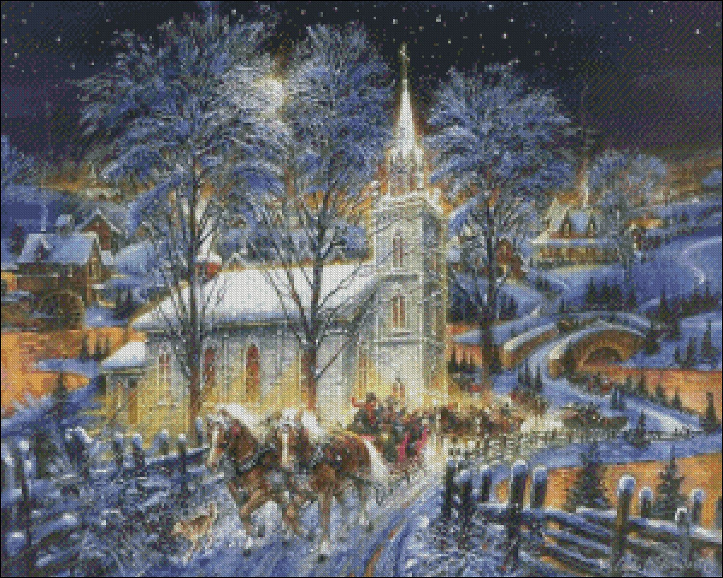 Victorian Christmas 2 - Counted Cross Stitch Patterns Embroidery Crafts Needlework DIY Chart DMC Color