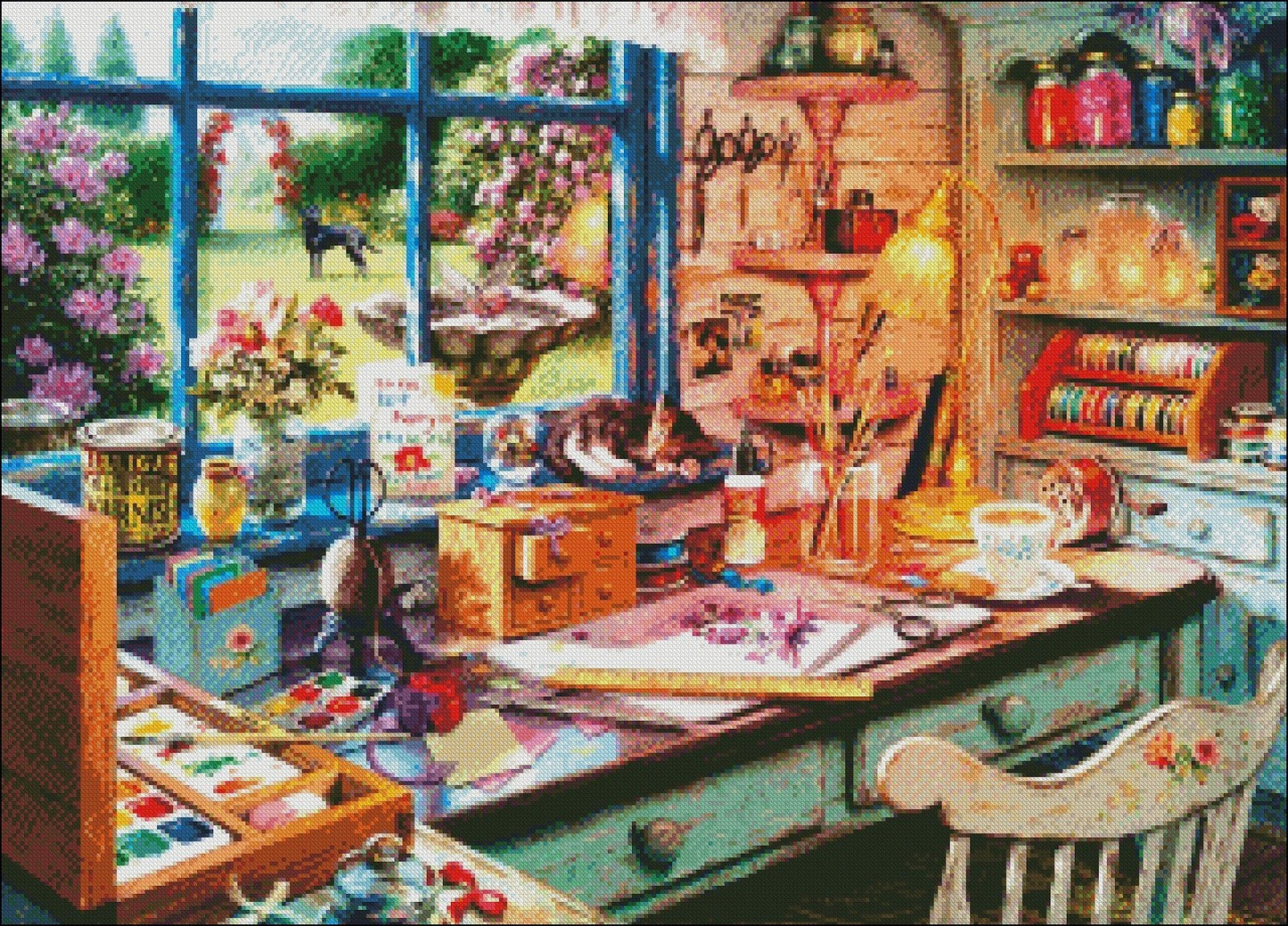 The Craft Shed - Counted Cross Stitch Patterns Embroidery Crafts Needlework DIY Chart DMC Color