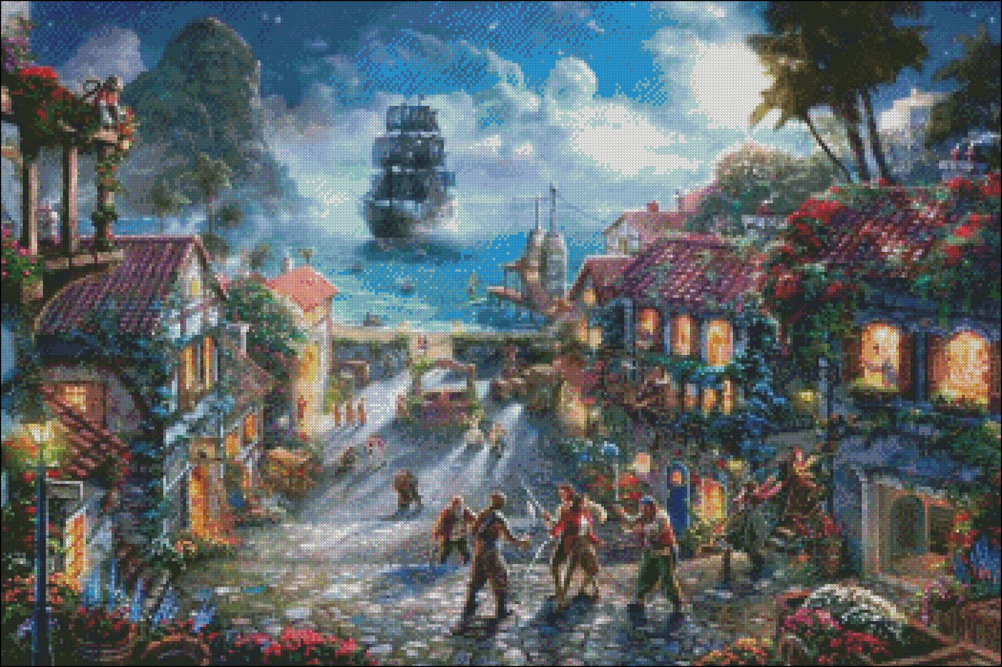 Pirates of the Caribbean - Counted Cross Stitch Patterns Embroidery Crafts Needlework DIY Chart DMC Color