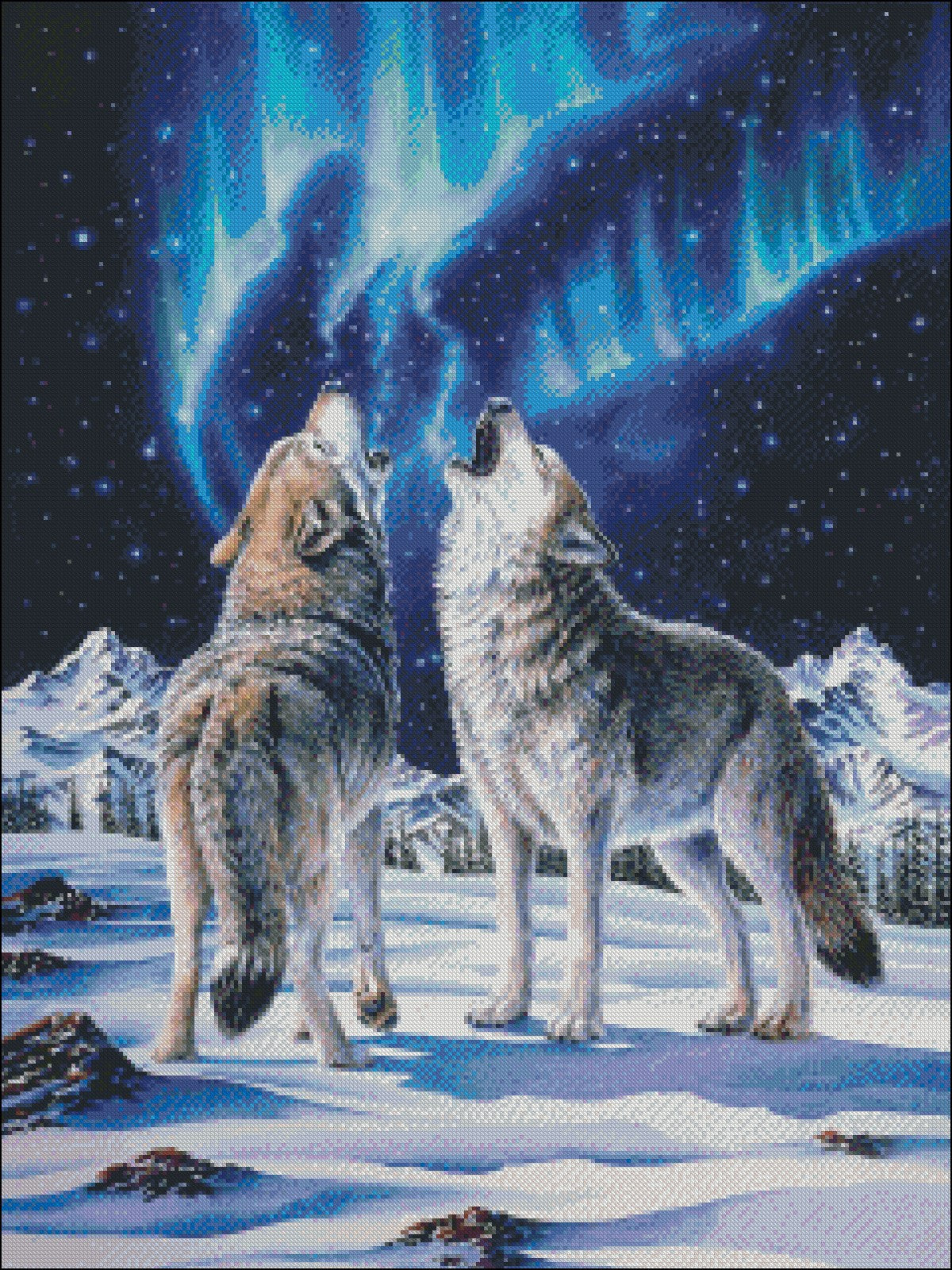 Lifemates - Counted Cross Stitch Patterns Embroidery Crafts Needlework DIY Chart DMC Color