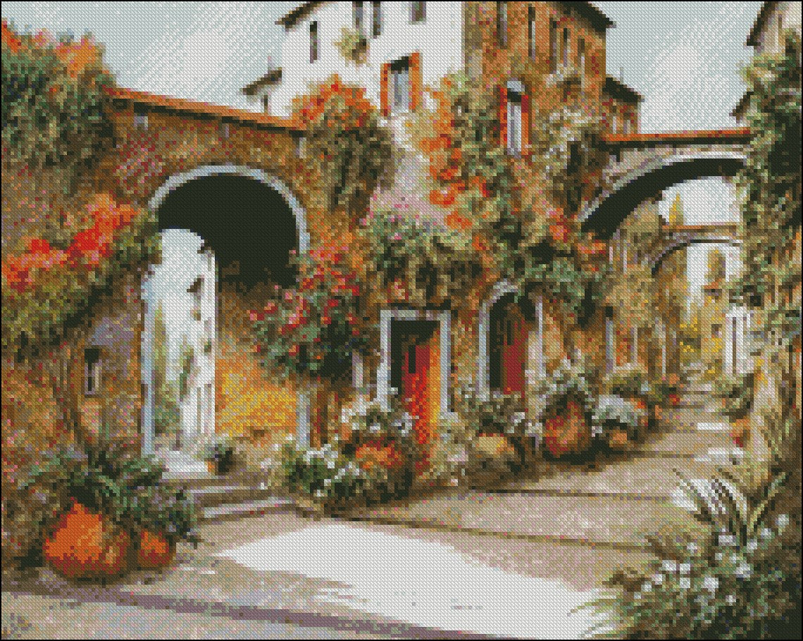Profumi Di Paese - Counted Cross Stitch Patterns Embroidery Crafts Needlework DIY Chart DMC Color