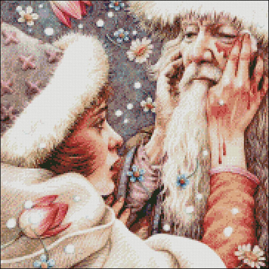 The Night of the White Stag - Counted Cross Stitch Patterns Embroidery Crafts Needlework DIY Chart DMC Color