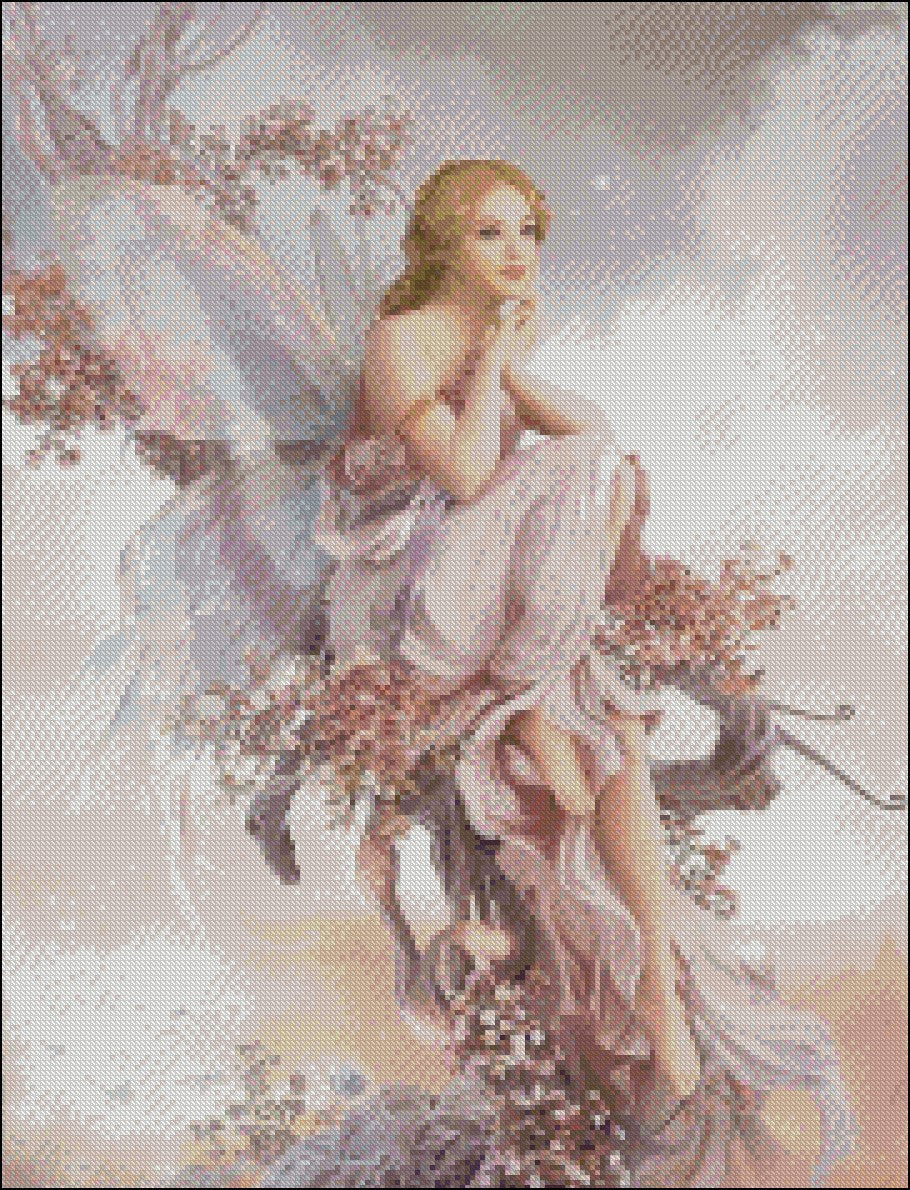 Fairy Collection 4 - Counted Cross Stitch Patterns Embroidery Crafts Needlework DIY Chart DMC Color