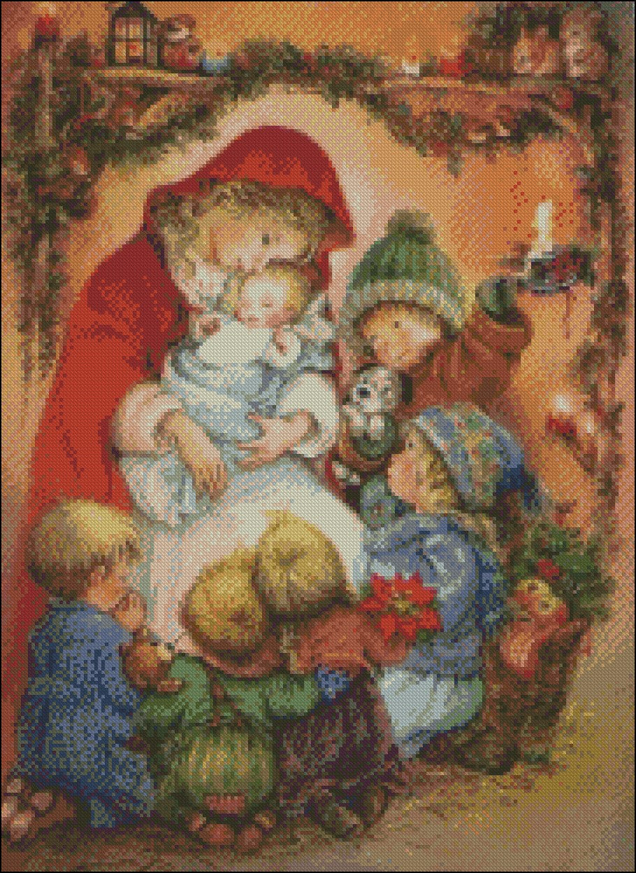 My Childhood Days 2-21 - Counted Cross Stitch Patterns Embroidery Crafts Needlework DIY Chart DMC Color