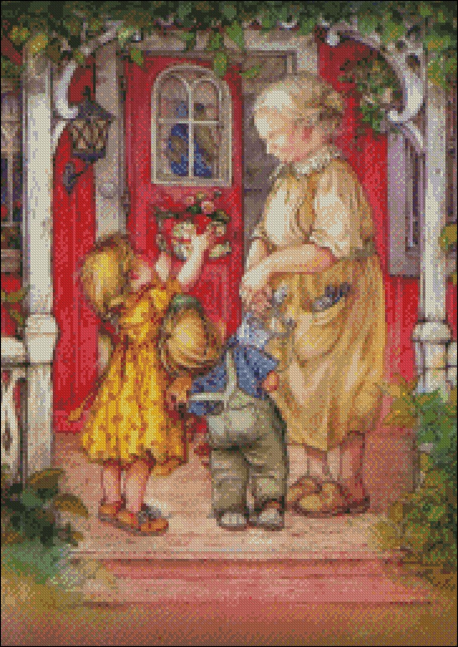 My Childhood Days 2-16 - Counted Cross Stitch Patterns Embroidery Crafts Needlework DIY Chart DMC Color