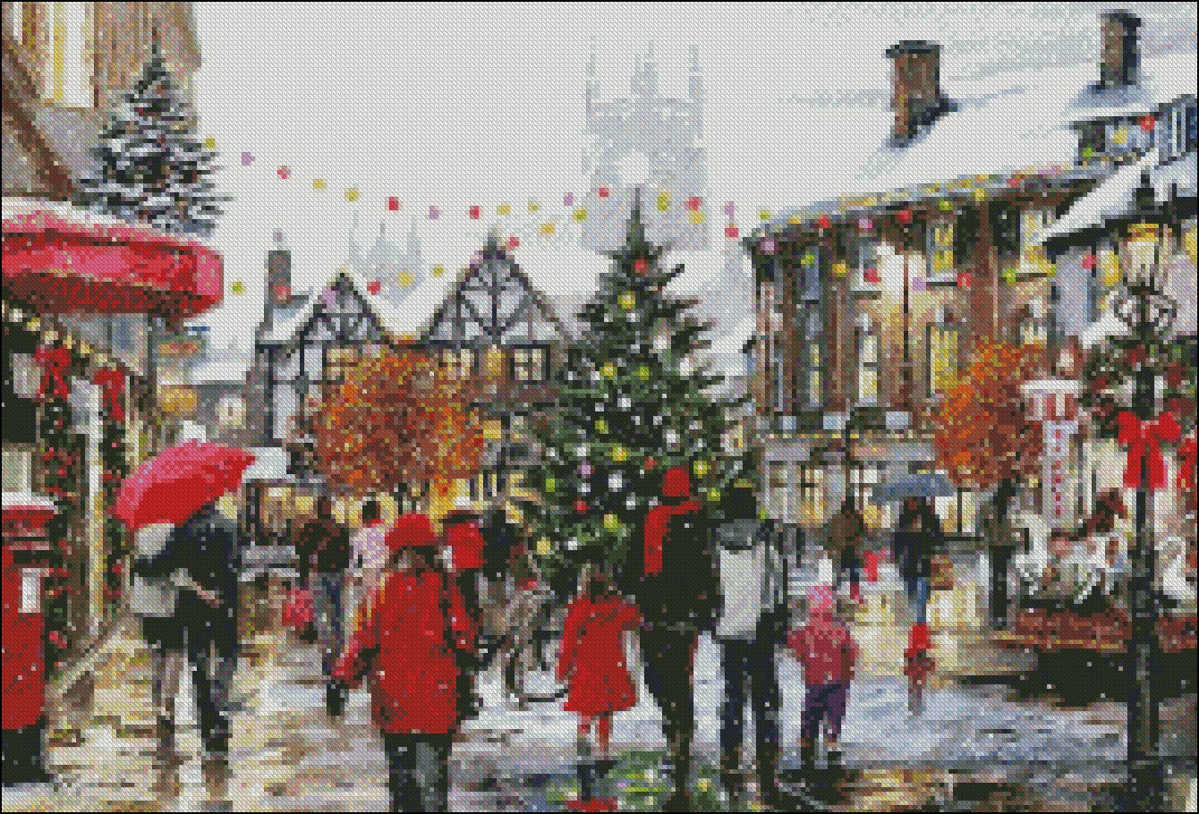 London Paris New York 13 - Counted Cross Stitch Patterns Embroidery Crafts Needlework DIY Chart DMC Color