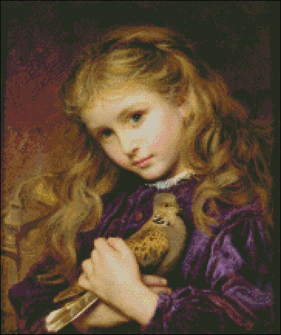 The Turtle Dove - Counted Cross Stitch Patterns Embroidery Crafts Needlework DIY Chart DMC Color