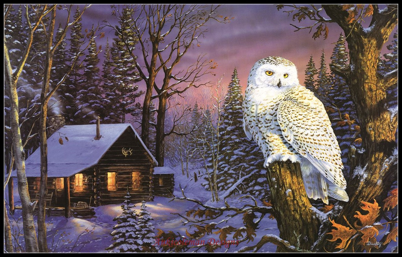 Night Watch 2 - Counted Cross Stitch Patterns Embroidery Crafts Needlework DIY Chart DMC Color