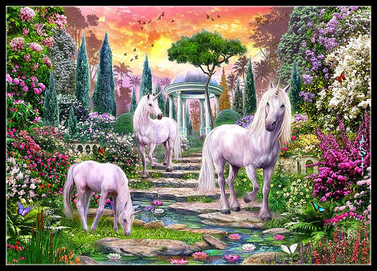 Unicorns 15 - Counted Cross Stitch Patterns Embroidery Crafts Needlework DIY Chart DMC Color