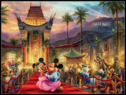 Mickey and Minnie 2 - Counted Cross Stitch Patterns Embroidery Crafts Needlework DIY Chart DMC Color