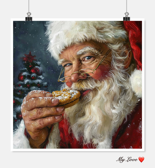 Santa Claus 70 - Counted Cross Stitch Patterns Embroidery Crafts Needlework DIY Chart DMC Color