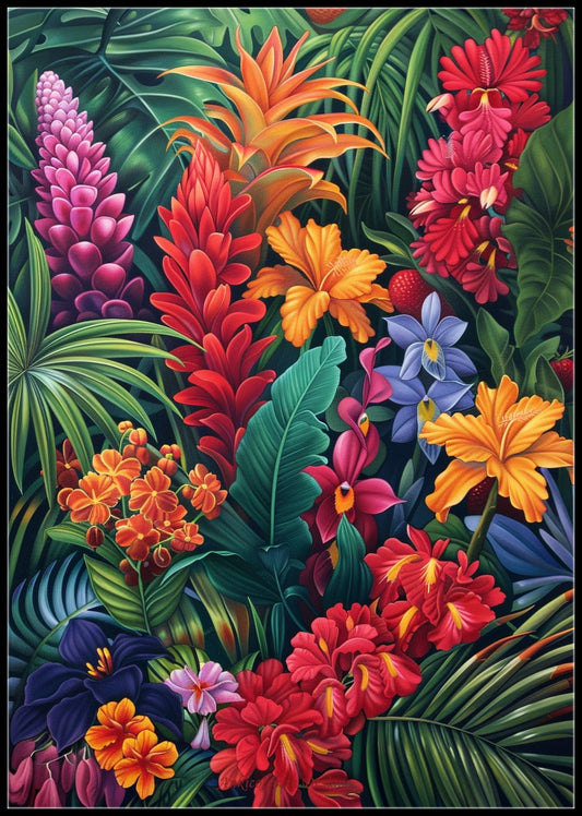 Tropical Paradise Botanica 2 - Counted Cross Stitch Patterns Embroidery Crafts Needlework DIY Chart DMC Color