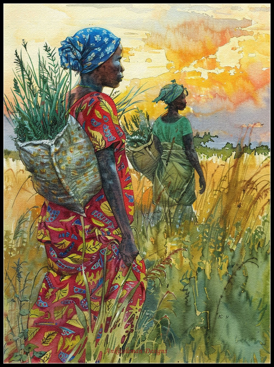 Harvesting the Future 1 - Counted Cross Stitch Patterns Embroidery Crafts Needlework DIY Chart DMC Color