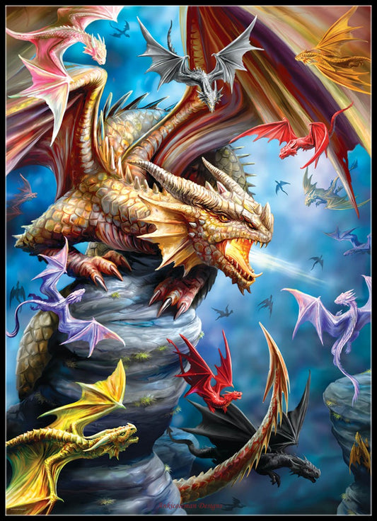 Dragon Clan - Counted Cross Stitch Patterns Embroidery Crafts Needlework DIY Chart DMC Color