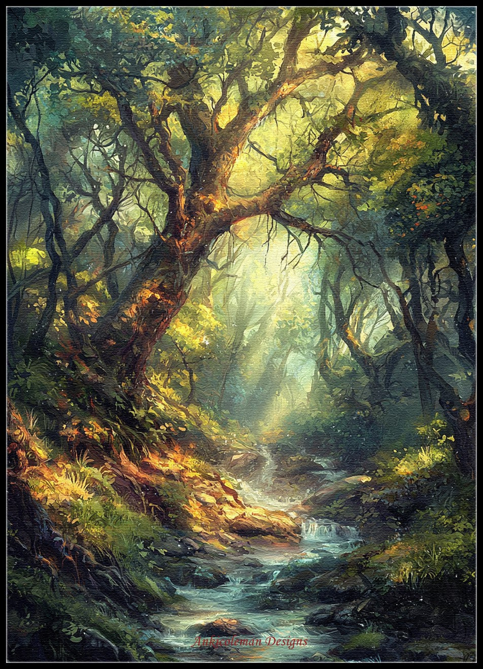 Woods Creek 3 - Counted Cross Stitch Patterns Embroidery Crafts Needlework DIY Chart DMC Color