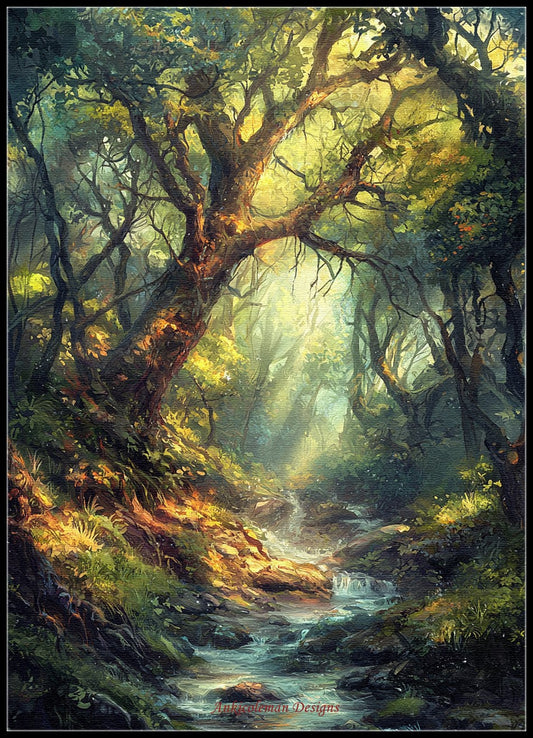 Woods Creek 3 - Counted Cross Stitch Patterns Embroidery Crafts Needlework DIY Chart DMC Color