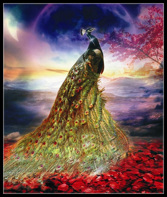 Peacock Collection 18 - Counted Cross Stitch Patterns Embroidery Crafts Needlework DIY Chart DMC Color