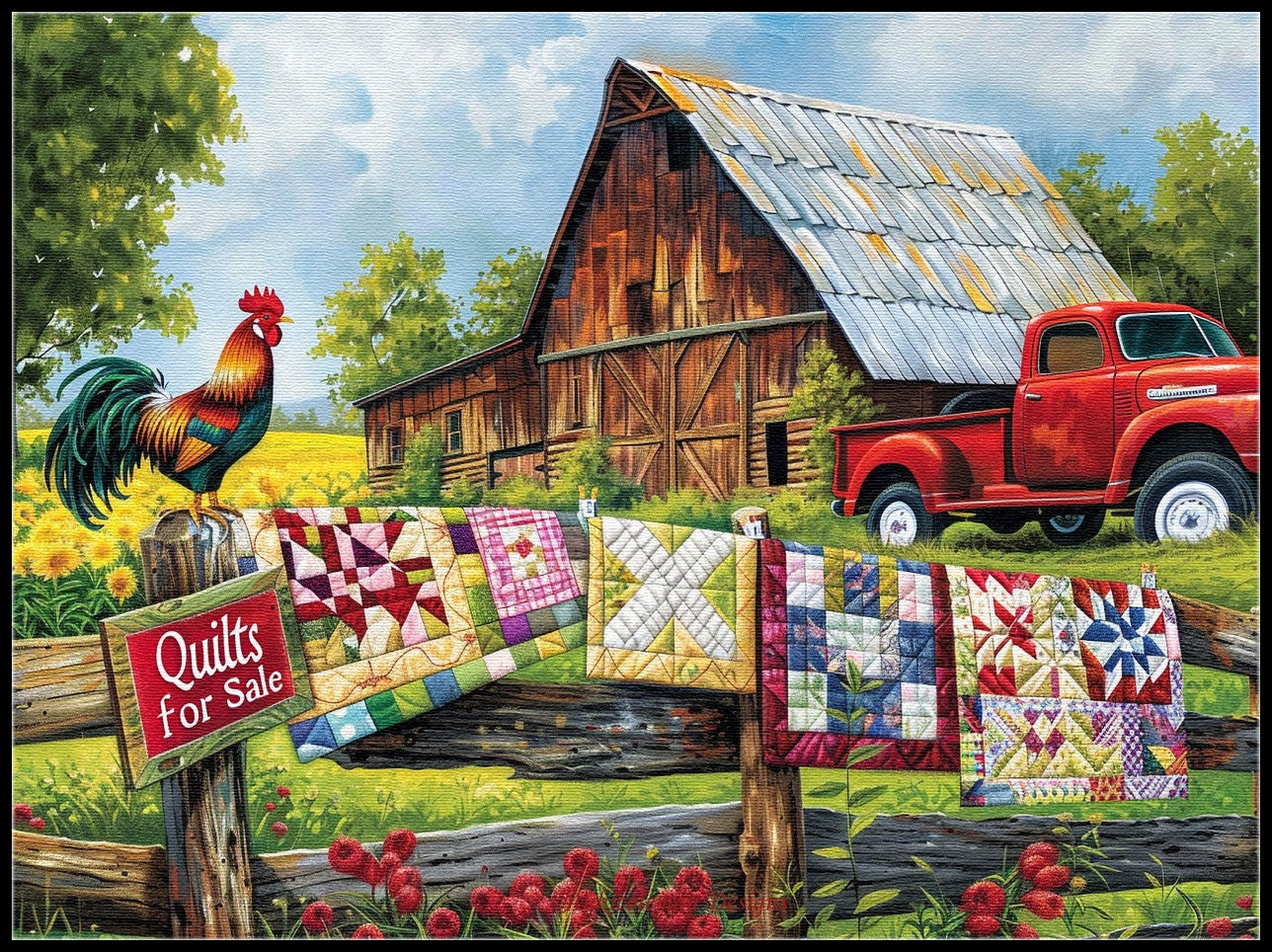 Quilts for Sale - Counted Cross Stitch Patterns Embroidery Crafts Needlework DIY Chart DMC Color
