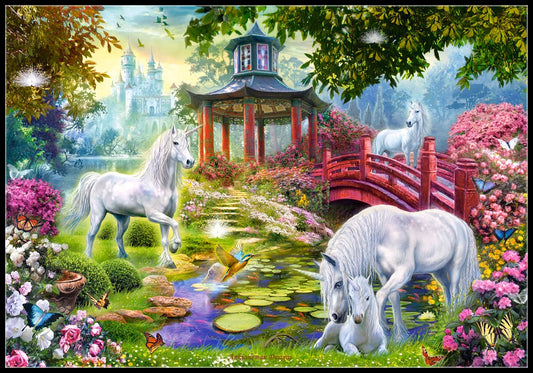 Unicorns 6 - Counted Cross Stitch Patterns Embroidery Crafts Needlework DIY Chart DMC Color