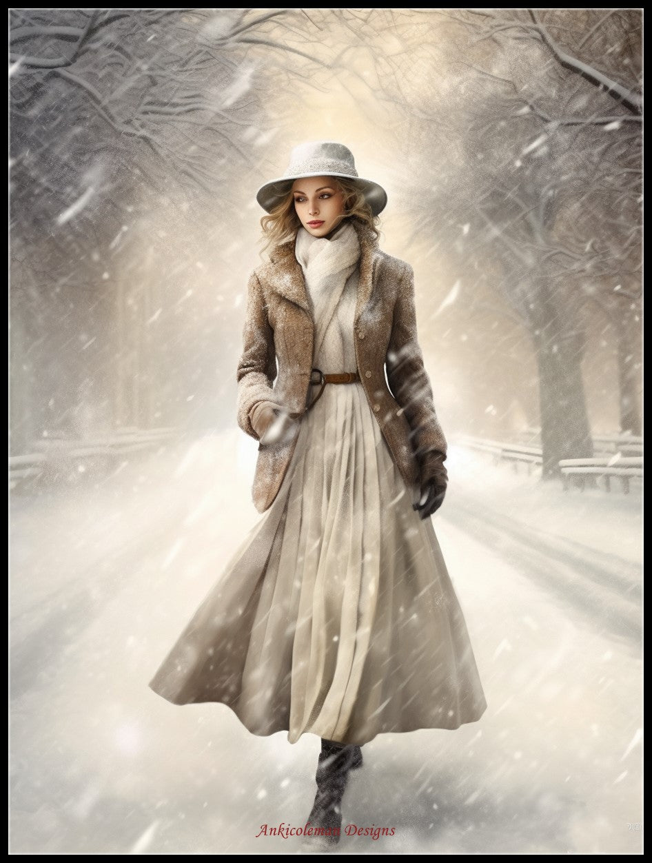 Winter’s Grace 2 - Counted Cross Stitch Patterns Embroidery Crafts Needlework DIY Chart DMC Color