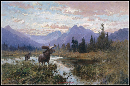 Moose Collection 12 - Counted Cross Stitch Patterns Embroidery Crafts Needlework DIY Chart DMC Color