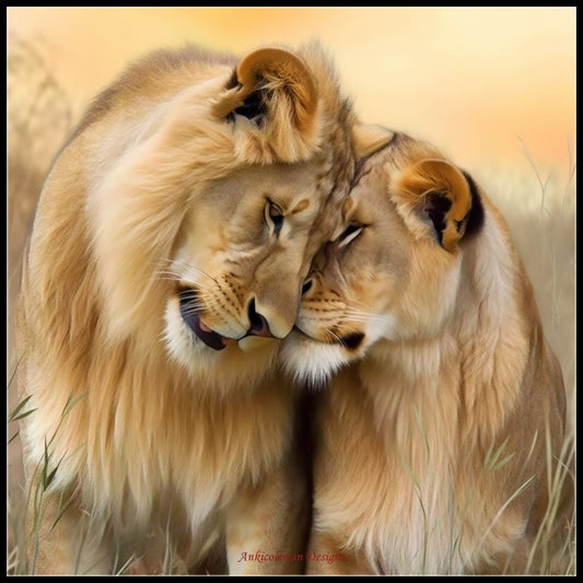 Love in the Wild - Counted Cross Stitch Patterns Embroidery Crafts Needlework DIY Chart DMC Color