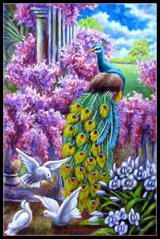 Peacock Collection 2 - Counted Cross Stitch Patterns Embroidery Crafts Needlework DIY Chart DMC Color