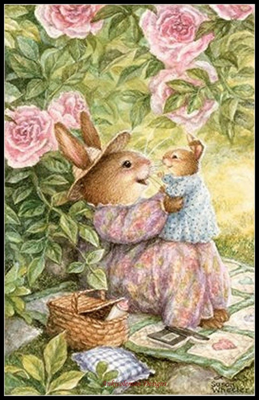 Mother's Love - Counted Cross Stitch Patterns Embroidery Crafts Needlework DIY Chart DMC Color