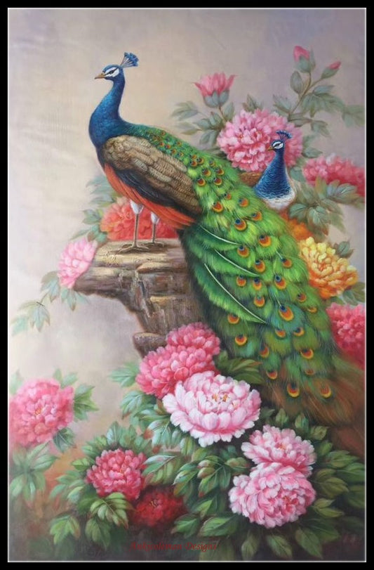 Peacock Collection 3 - Counted Cross Stitch Patterns Embroidery Crafts Needlework DIY Chart DMC Color