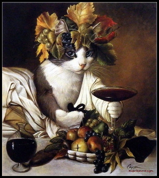 Widget as Bacchus - Counted Cross Stitch Patterns Embroidery Crafts Needlework DIY Chart DMC Color