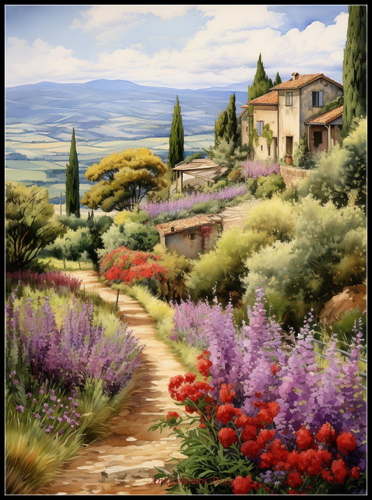 Serenity of Tuscany - Counted Cross Stitch Patterns Embroidery Crafts Needlework DIY Chart DMC Color